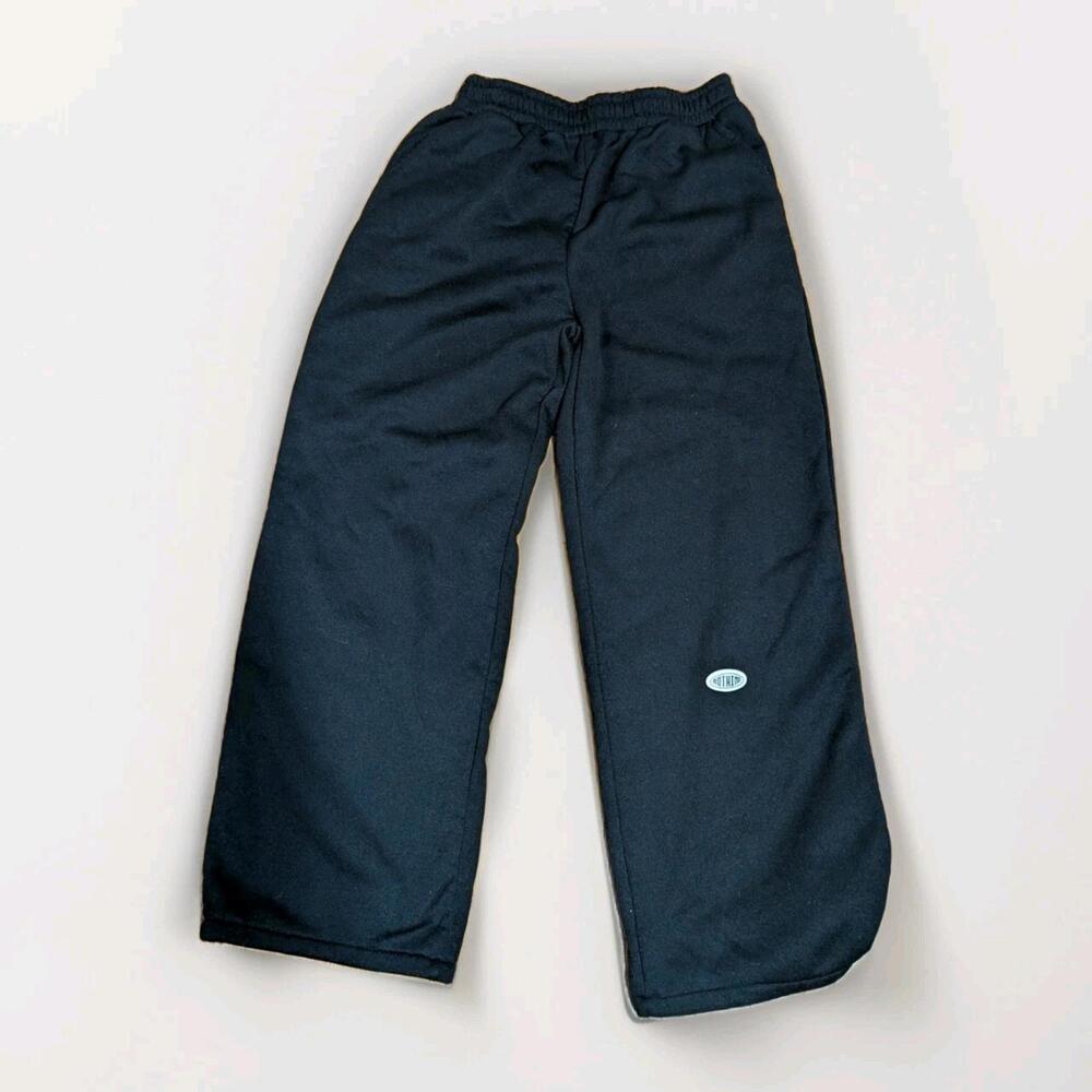 Shein Women's Nothing Letter-Patched Slant-Pocket Sweatpants ‎ Black Size XL